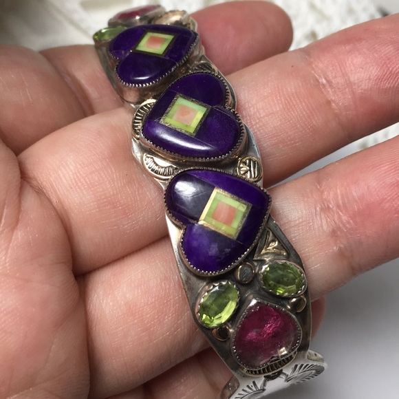 🖤Aldrich Arts 💕Vtg cuff bangle - Picture 12 of 16